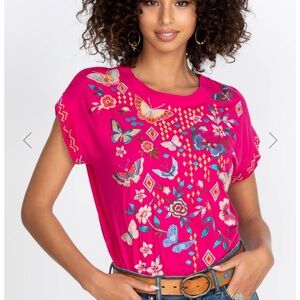 Johnny Was Mariposa Relaxed Top